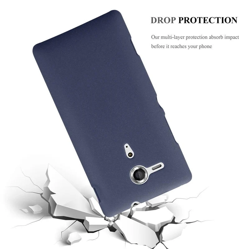 Cadorabo Hülle kompatibel mit Sony Xperia SP Hard Case Schutzhülle in Frosted Optik gegen Kratzer und Stöße