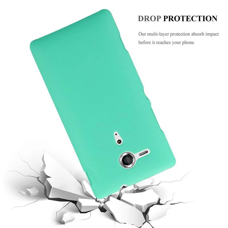 Cadorabo Hülle kompatibel mit Sony Xperia SP Hard Case Schutzhülle in Frosted Optik gegen Kratzer und Stöße