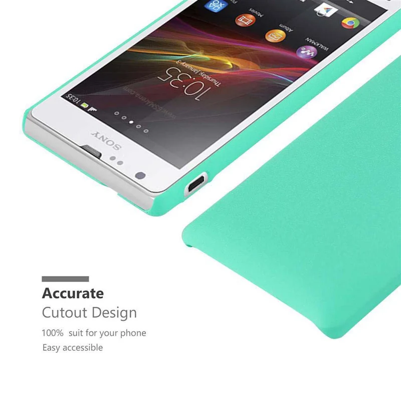 Cadorabo Hülle kompatibel mit Sony Xperia SP Hard Case Schutzhülle in Frosted Optik gegen Kratzer und Stöße