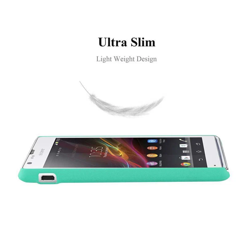 Cadorabo Hülle kompatibel mit Sony Xperia SP Hard Case Schutzhülle in Frosted Optik gegen Kratzer und Stöße