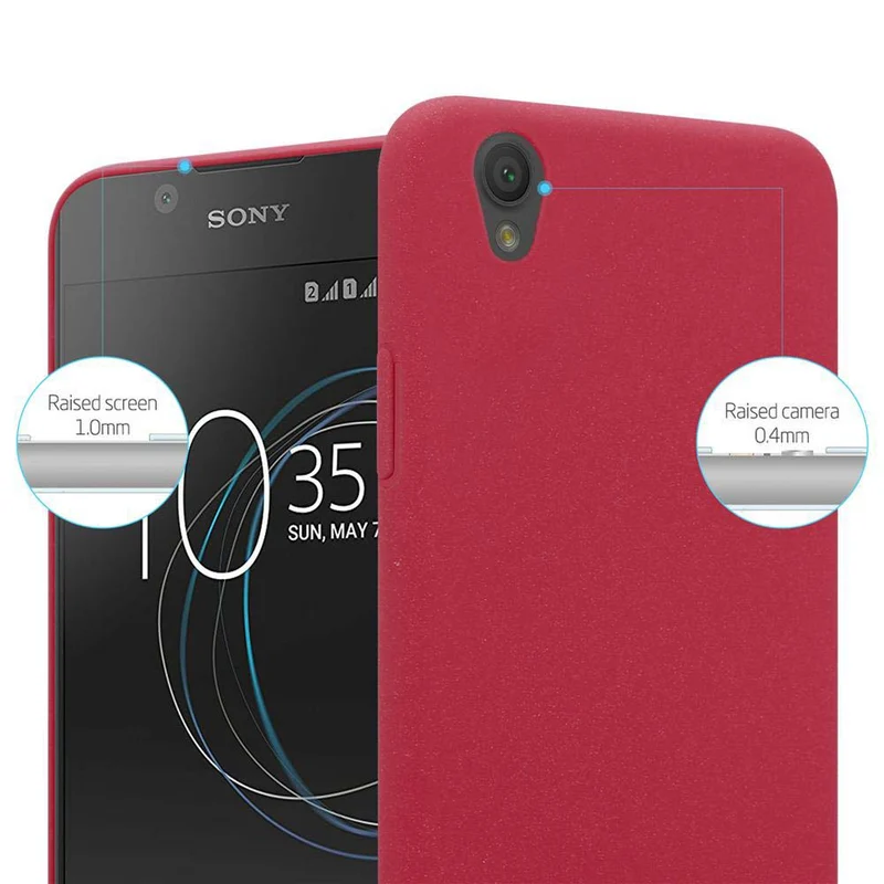 Cadorabo Hülle kompatibel mit Sony Xperia L1 Hard Case Schutzhülle in Frosted Optik gegen Kratzer und Stöße