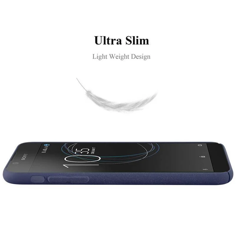 Cadorabo Hülle kompatibel mit Sony Xperia L1 Hard Case Schutzhülle in Frosted Optik gegen Kratzer und Stöße