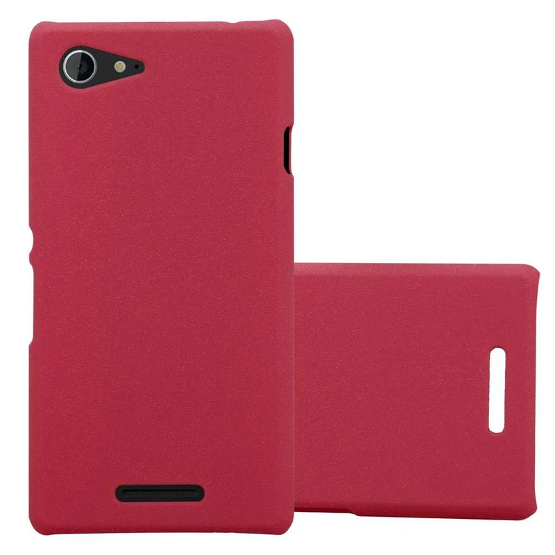 Cadorabo Hülle kompatibel mit Sony Xperia E3 Hard Case Schutzhülle in Frosted Optik gegen Kratzer und Stöße