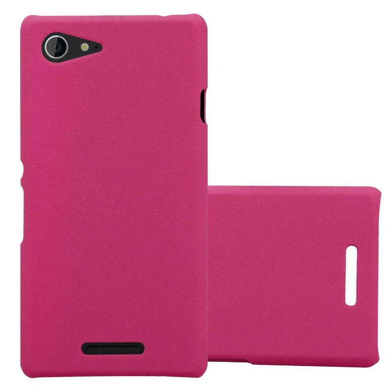 Cadorabo Hülle kompatibel mit Sony Xperia E3 Hard Case Schutzhülle in Frosted Optik gegen Kratzer und Stöße