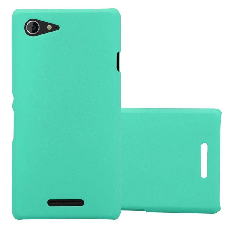 Cadorabo Hülle kompatibel mit Sony Xperia E3 Hard Case Schutzhülle in Frosted Optik gegen Kratzer und Stöße