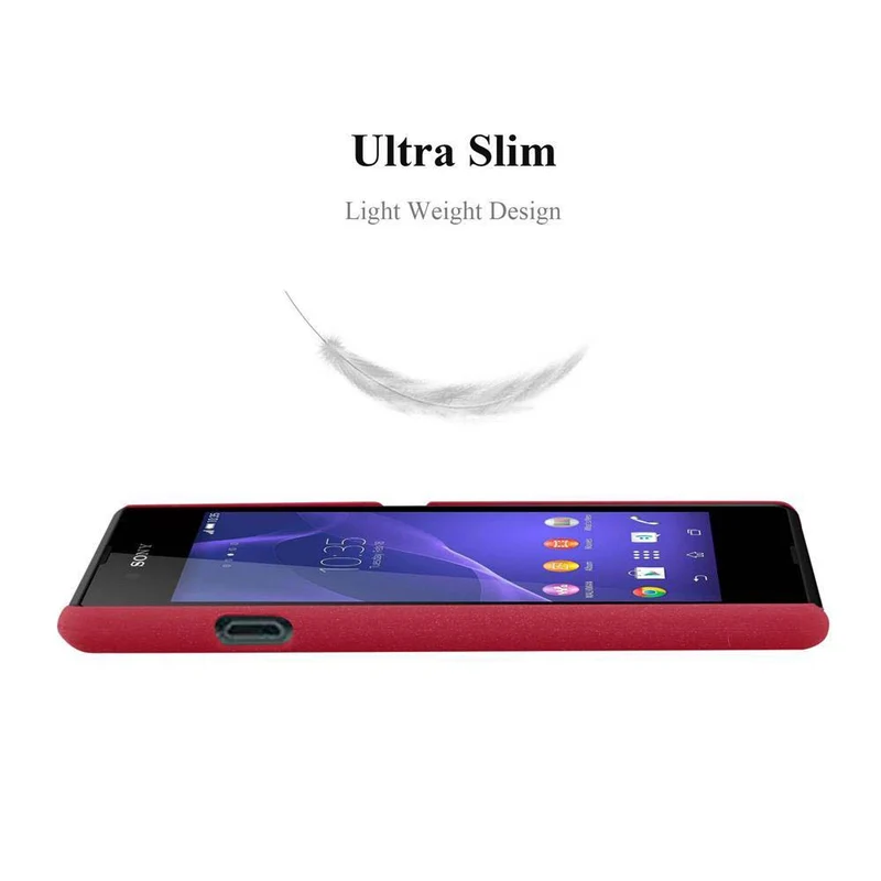 Cadorabo Hülle kompatibel mit Sony Xperia E3 Hard Case Schutzhülle in Frosted Optik gegen Kratzer und Stöße
