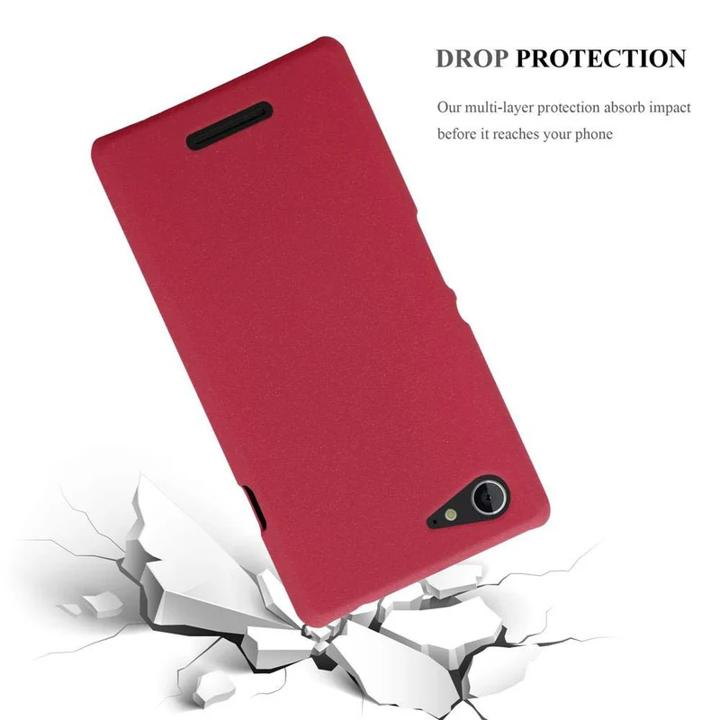 Cadorabo Hülle kompatibel mit Sony Xperia E3 Hard Case Schutzhülle in Frosted Optik gegen Kratzer und Stöße