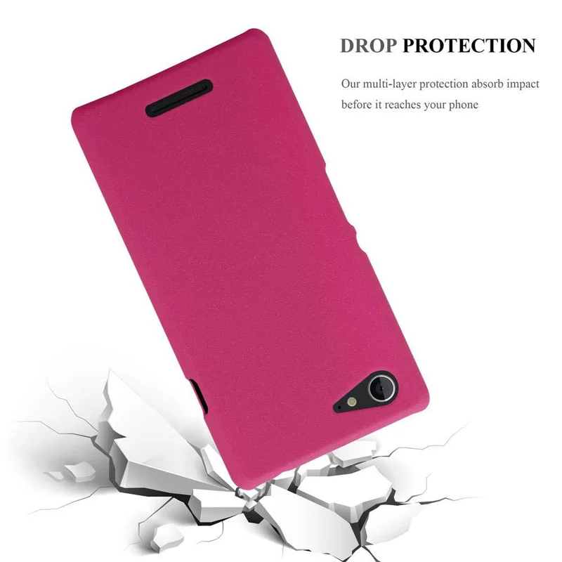 Cadorabo Hülle kompatibel mit Sony Xperia E3 Hard Case Schutzhülle in Frosted Optik gegen Kratzer und Stöße
