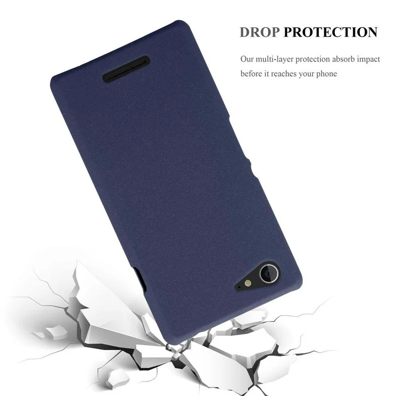Cadorabo Hülle kompatibel mit Sony Xperia E3 Hard Case Schutzhülle in Frosted Optik gegen Kratzer und Stöße