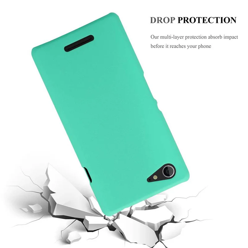Cadorabo Hülle kompatibel mit Sony Xperia E3 Hard Case Schutzhülle in Frosted Optik gegen Kratzer und Stöße