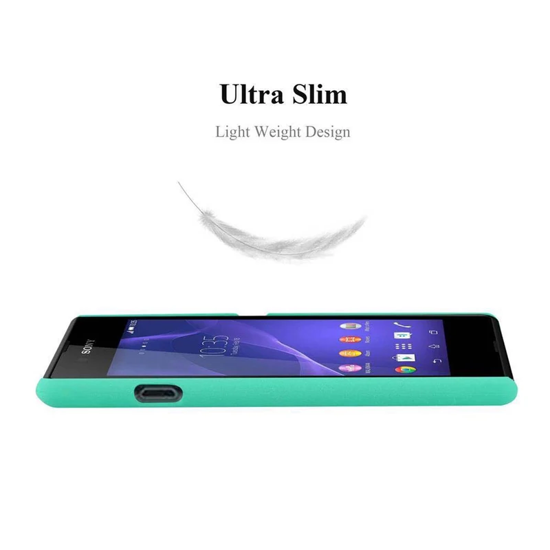 Cadorabo Hülle kompatibel mit Sony Xperia E3 Hard Case Schutzhülle in Frosted Optik gegen Kratzer und Stöße