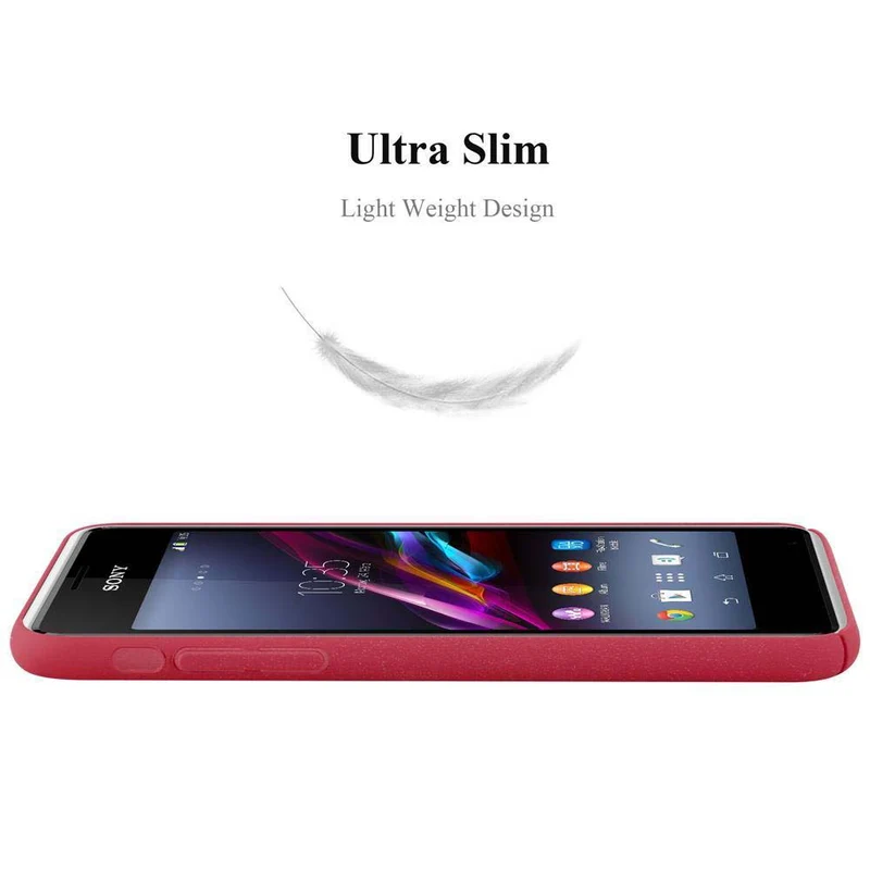 Cadorabo Hülle kompatibel mit Sony Xperia E1 Hard Case Schutzhülle in Frosted Optik gegen Kratzer und Stöße