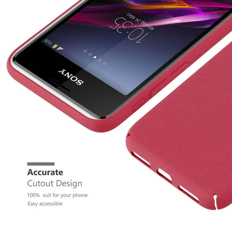 Cadorabo Hülle kompatibel mit Sony Xperia E1 Hard Case Schutzhülle in Frosted Optik gegen Kratzer und Stöße