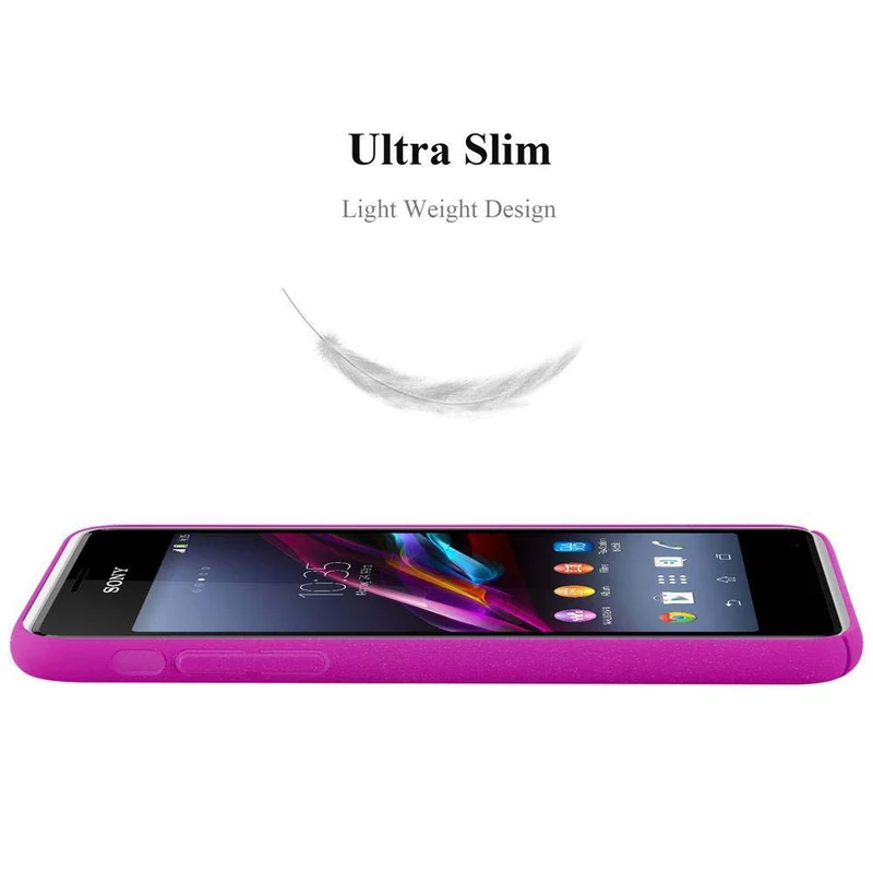 Cadorabo Hülle kompatibel mit Sony Xperia E1 Hard Case Schutzhülle in Frosted Optik gegen Kratzer und Stöße