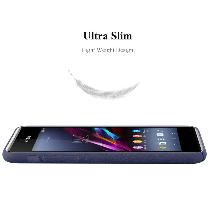 Cadorabo Hülle kompatibel mit Sony Xperia E1 Hard Case Schutzhülle in Frosted Optik gegen Kratzer und Stöße