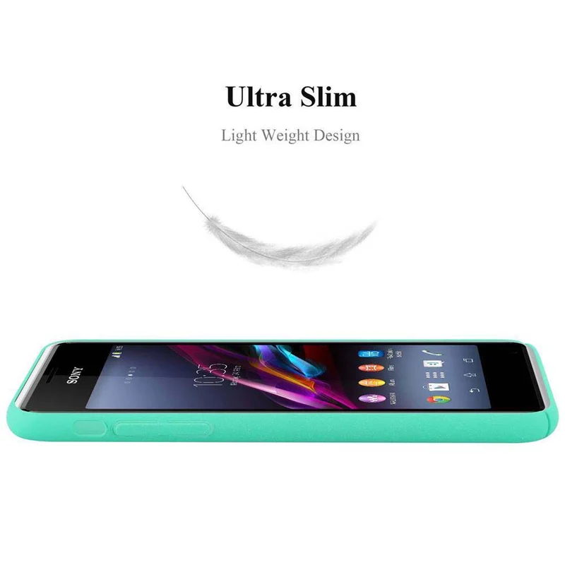 Cadorabo Hülle kompatibel mit Sony Xperia E1 Hard Case Schutzhülle in Frosted Optik gegen Kratzer und Stöße