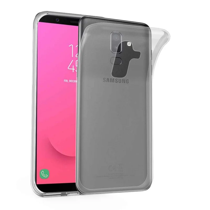 Cadorabo Hülle kompatibel mit Samsung Galaxy J8 2018 Schutzhülle aus flexiblem TPU Silikon