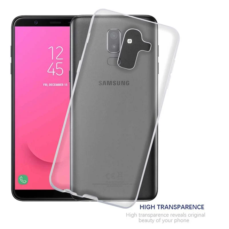 Cadorabo Hülle kompatibel mit Samsung Galaxy J8 2018 Schutzhülle aus flexiblem TPU Silikon