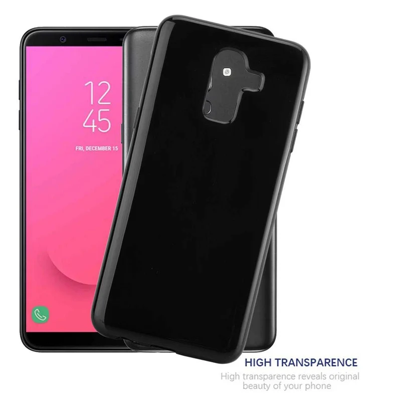 Cadorabo Hülle kompatibel mit Samsung Galaxy J8 2018 Schutzhülle aus flexiblem TPU Silikon