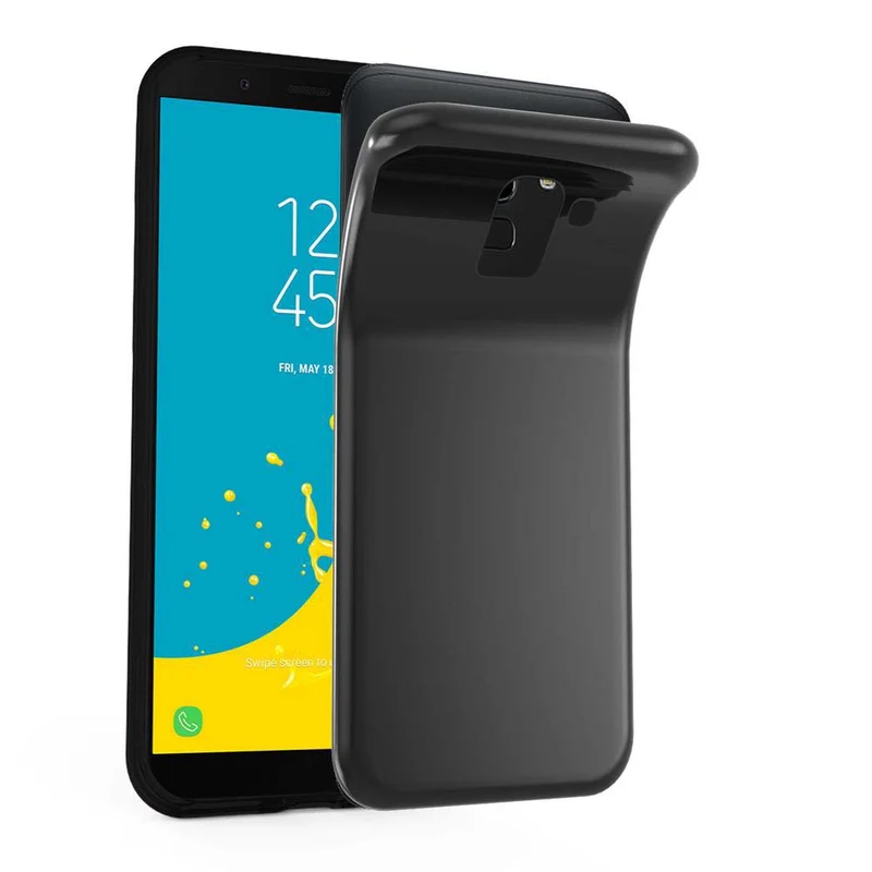 Cadorabo Hülle kompatibel mit Samsung Galaxy J6 2018 Schutzhülle aus flexiblem TPU Silikon