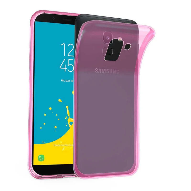 Cadorabo Hülle kompatibel mit Samsung Galaxy J6 2018 Schutzhülle aus flexiblem TPU Silikon