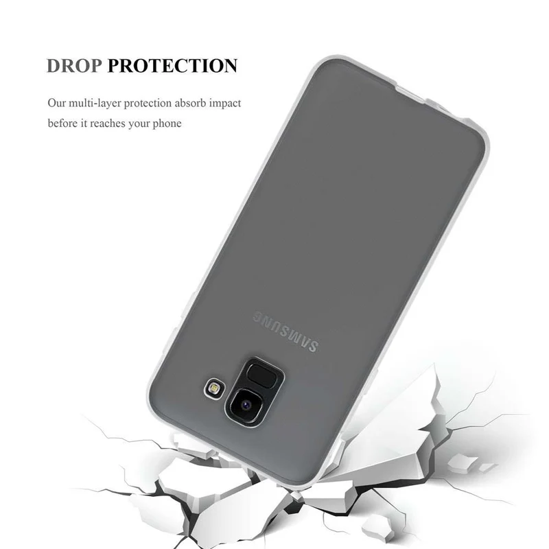 Cadorabo Hülle kompatibel mit Samsung Galaxy J6 2018 Schutzhülle aus flexiblem TPU Silikon