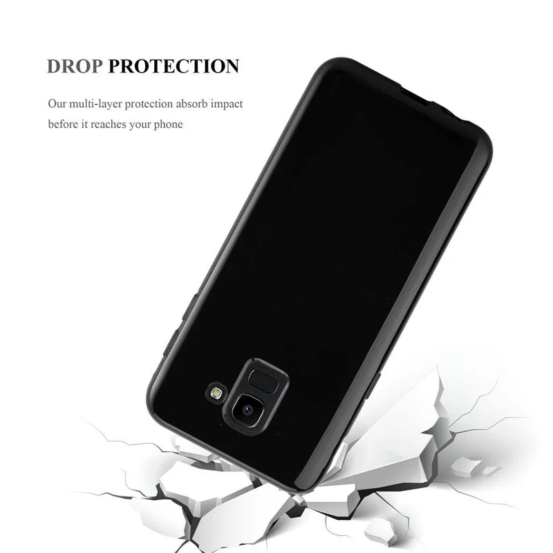 Cadorabo Hülle kompatibel mit Samsung Galaxy J6 2018 Schutzhülle aus flexiblem TPU Silikon