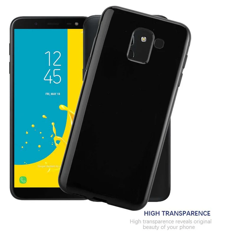 Cadorabo Hülle kompatibel mit Samsung Galaxy J6 2018 Schutzhülle aus flexiblem TPU Silikon