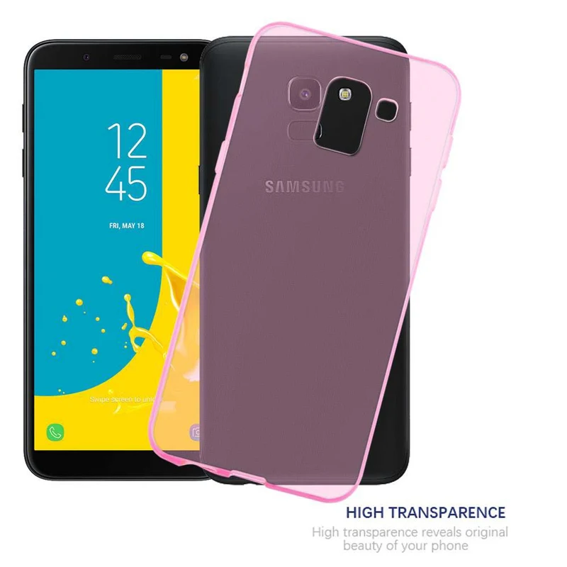 Cadorabo Hülle kompatibel mit Samsung Galaxy J6 2018 Schutzhülle aus flexiblem TPU Silikon
