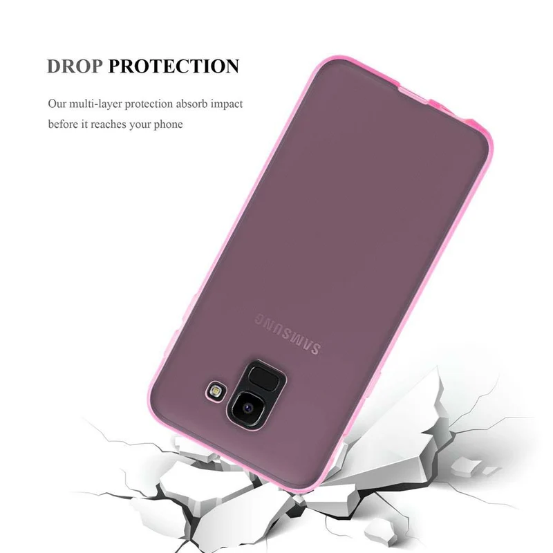 Cadorabo Hülle kompatibel mit Samsung Galaxy J6 2018 Schutzhülle aus flexiblem TPU Silikon