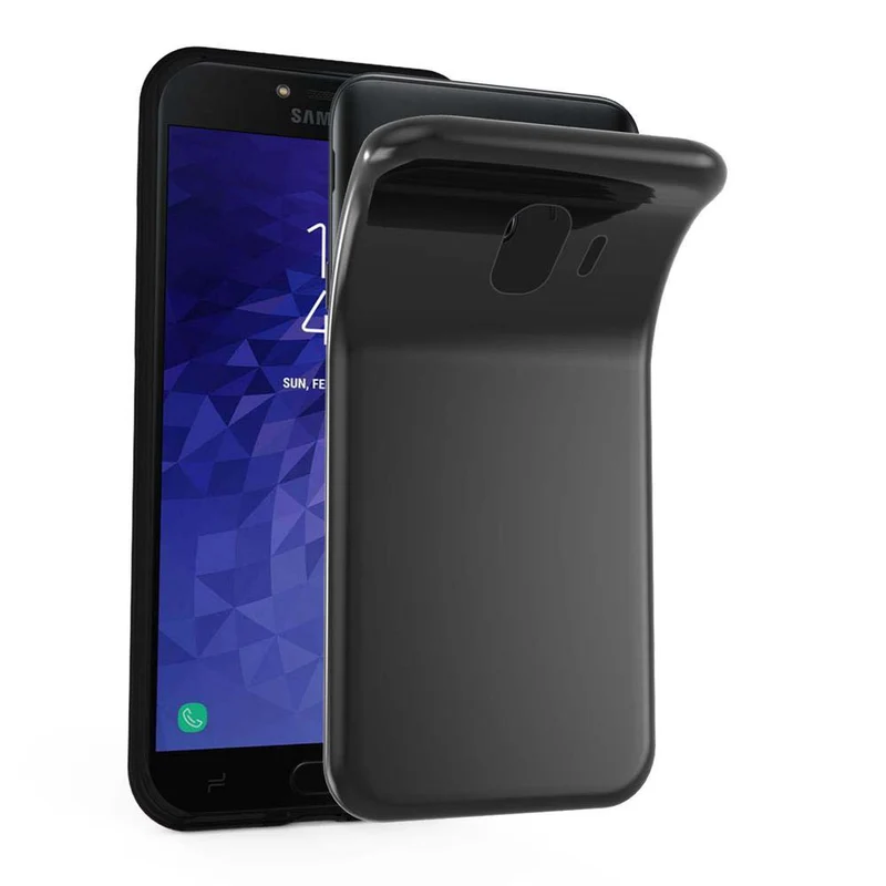 Cadorabo Hülle kompatibel mit Samsung Galaxy J4 2018 Schutzhülle aus flexiblem TPU Silikon