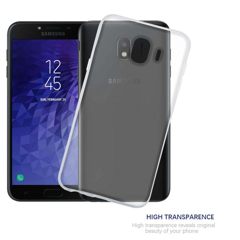 Cadorabo Hülle kompatibel mit Samsung Galaxy J4 2018 Schutzhülle aus flexiblem TPU Silikon