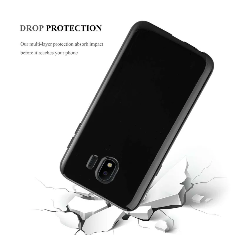 Cadorabo Hülle kompatibel mit Samsung Galaxy J4 2018 Schutzhülle aus flexiblem TPU Silikon