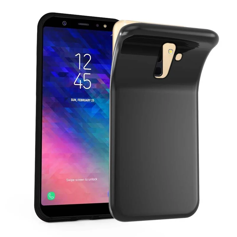 Cadorabo Hülle kompatibel mit Samsung Galaxy A6 PLUS 2018 Schutzhülle aus flexiblem TPU Silikon