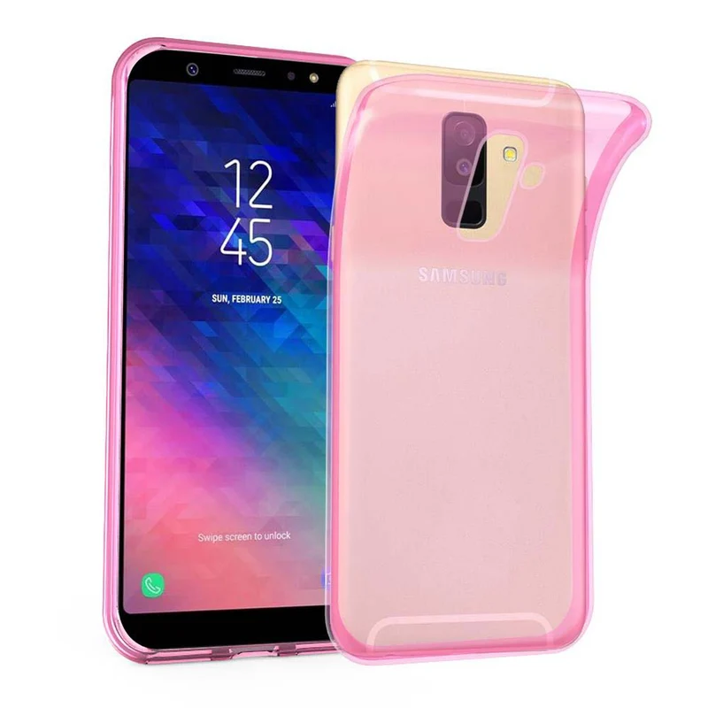Cadorabo Hülle kompatibel mit Samsung Galaxy A6 PLUS 2018 Schutzhülle aus flexiblem TPU Silikon