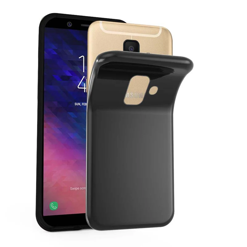 Cadorabo Hülle kompatibel mit Samsung Galaxy A6 2018 Schutzhülle aus flexiblem TPU Silikon