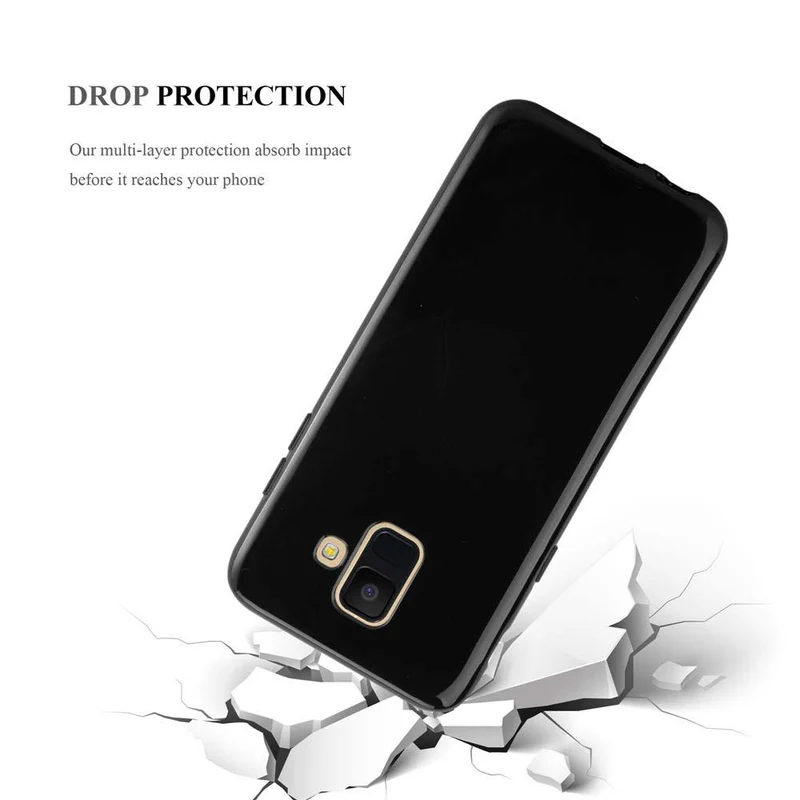 Cadorabo Hülle kompatibel mit Samsung Galaxy A6 2018 Schutzhülle aus flexiblem TPU Silikon