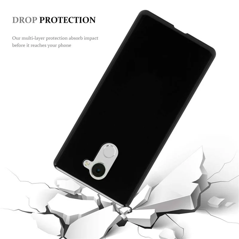 Cadorabo Hülle kompatibel mit Huawei Enjoy 7 PLUS Schutzhülle aus flexiblem TPU Silikon