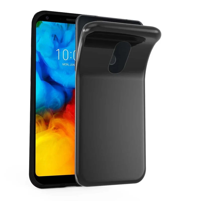 Cadorabo Hülle kompatibel mit LG Q7 / Q7a / Q7+ Schutzhülle aus flexiblem TPU Silikon