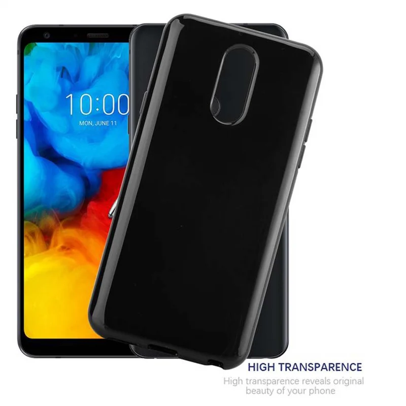 Cadorabo Hülle kompatibel mit LG Q7 / Q7a / Q7+ Schutzhülle aus flexiblem TPU Silikon