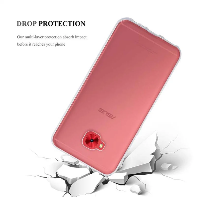 Cadorabo Hülle kompatibel mit Asus ZenFone 4 Selfie PRO Schutzhülle aus flexiblem TPU Silikon