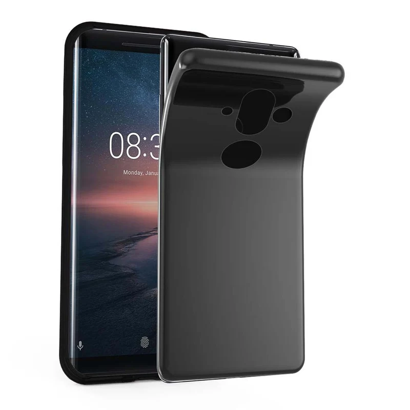 Cadorabo Hülle kompatibel mit Nokia 8 Sirocco Schutzhülle aus flexiblem TPU Silikon