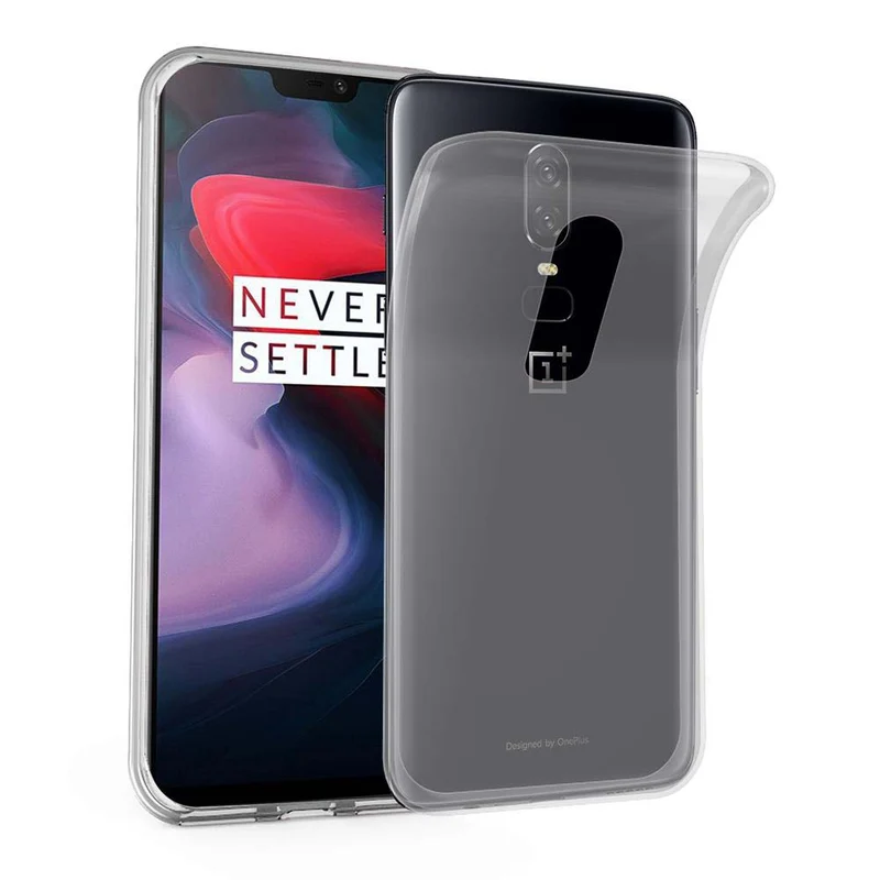 Cadorabo Hülle kompatibel mit OnePlus 6 Schutzhülle aus flexiblem TPU Silikon
