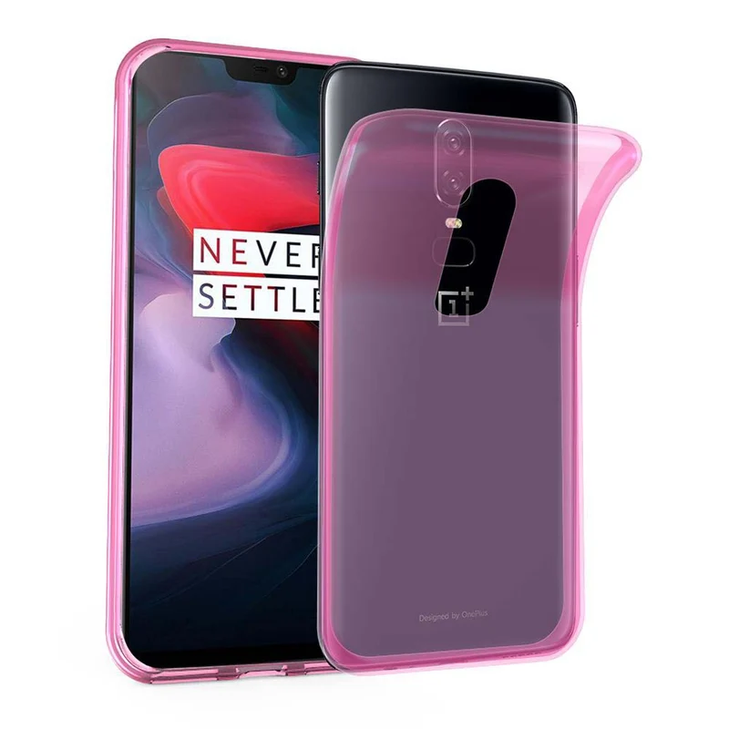 Cadorabo Hülle kompatibel mit OnePlus 6 Schutzhülle aus flexiblem TPU Silikon