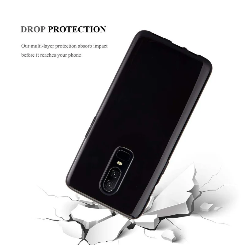 Cadorabo Hülle kompatibel mit OnePlus 6 Schutzhülle aus flexiblem TPU Silikon