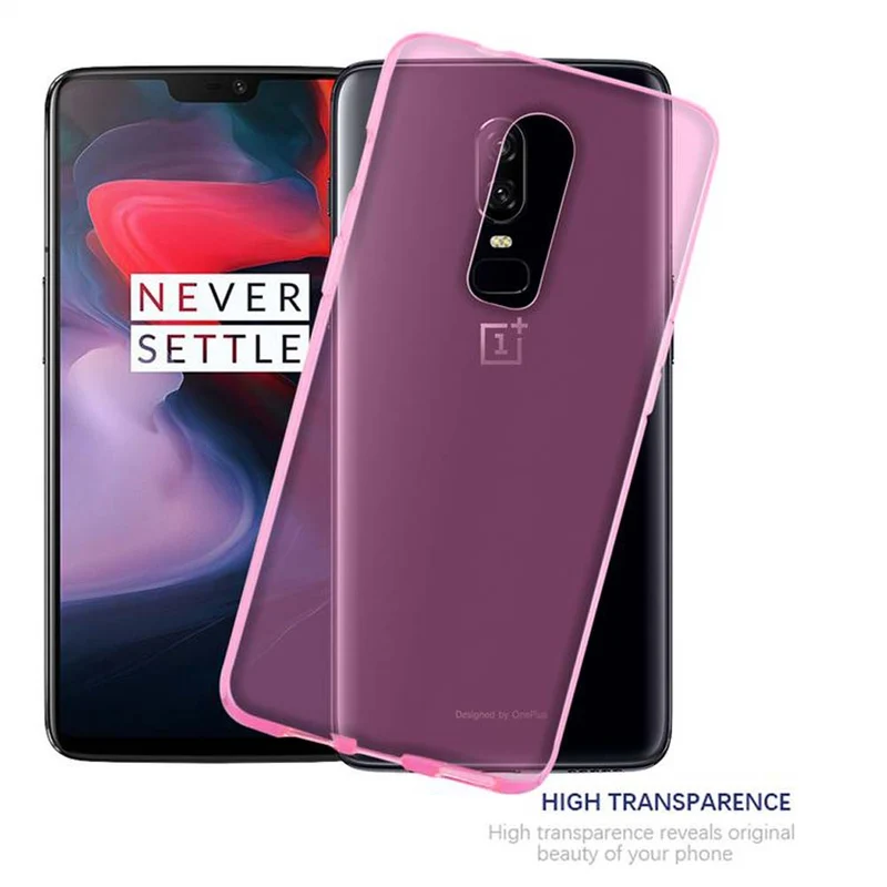 Cadorabo Hülle kompatibel mit OnePlus 6 Schutzhülle aus flexiblem TPU Silikon