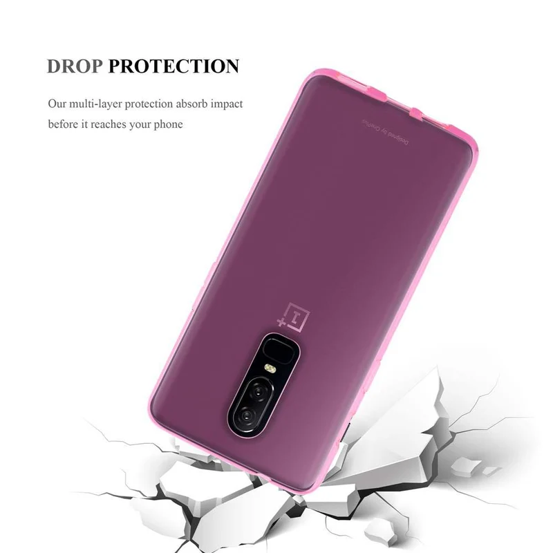 Cadorabo Hülle kompatibel mit OnePlus 6 Schutzhülle aus flexiblem TPU Silikon