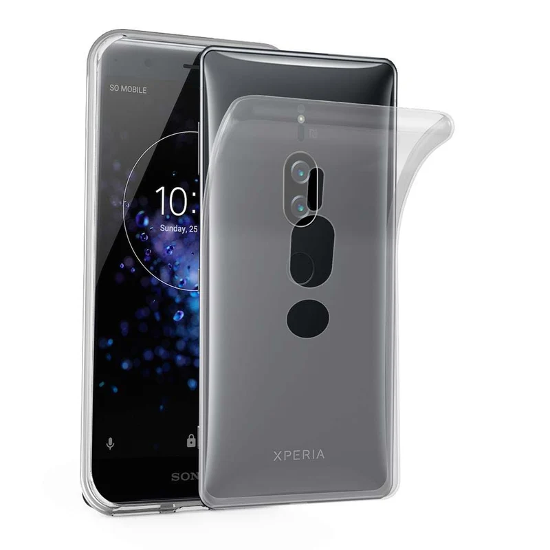 Cadorabo Hülle kompatibel mit Sony Xperia XZ2 PREMIUM Schutzhülle aus flexiblem TPU Silikon