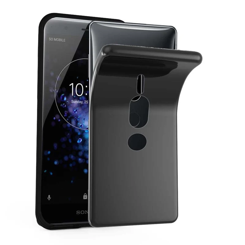 Cadorabo Hülle kompatibel mit Sony Xperia XZ2 PREMIUM Schutzhülle aus flexiblem TPU Silikon