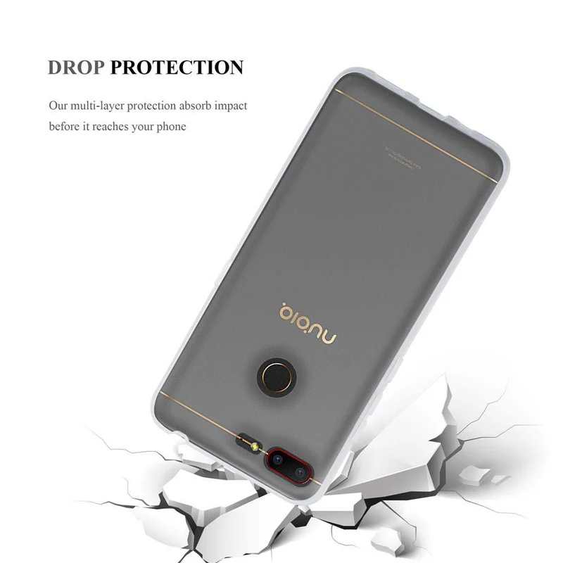 Cadorabo Hülle kompatibel mit ZTE Nubia N3 Schutzhülle aus flexiblem TPU Silikon